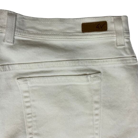 Gloria Vanderbilt White Stretch Jeans Size 16 Classic Fit 5 Pocket New - Picture 4 of 7